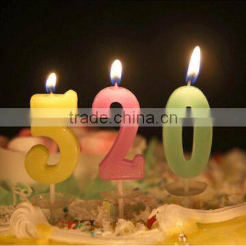 Memorial Arabic Numerals Happy Birthday Candle