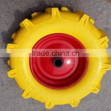 Pu foam Agricultural tiller wheel 4.00-8