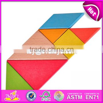 2017 New Design Kids Creative Mind Puzzles Wooden Tangram Shapes W11D006 photo-2