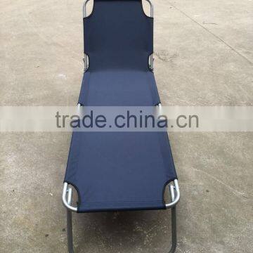 Orange Camping Beach 22mm Steel Tube Sunbed Lounge Chair