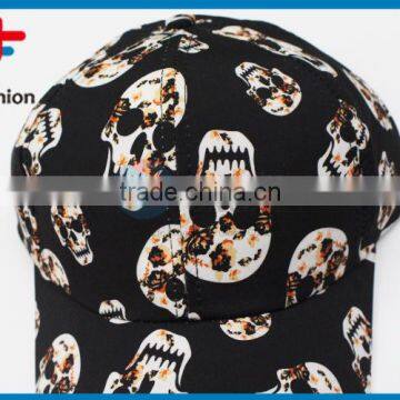2017 New Product Best Seller Printed Customized Logo 100% Polyester Skull Cap photo-4