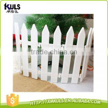 Christmas tree plastic white fence lighted christmas fence decoration