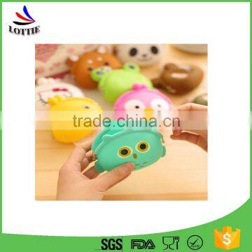 3D Cartoon Animal Candy Colored Girls Coin Bags Women Key Wallets Children Cute Cartoon Mini Coin Purse for Earphone Headphone photo-4