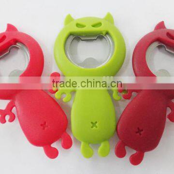 Shark Shaped Cute Silicone With Stainless Steel Bottle Opener photo-4
