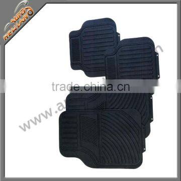 black rubber car mat