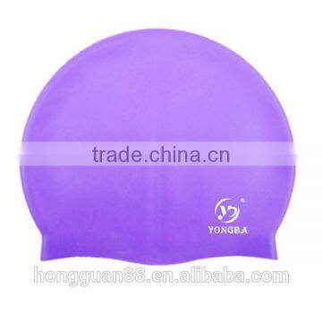 Silicone swimming cap for long hair