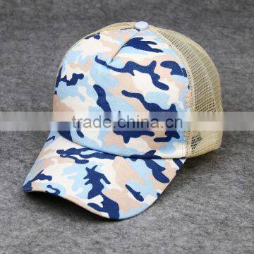 Cheap 6 Panels Wholesale Camouflage Mesh Baseball Cap Custom Trucker Cap photo-3