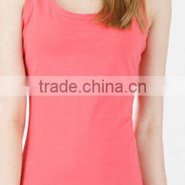 Cotton Spandex Blend Sports Tank Top Women Sportswear Gym Singlet Ladies Tank Top photo-6