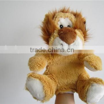 Wholesale puppet hand soft lion hand puppets family finger puppet