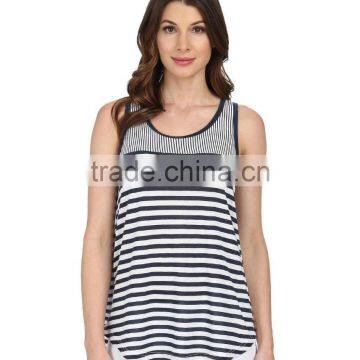 Guangzhou Garment Sublimation Custom Stringer Tank Top Wholesale Plain Loose Tank Top for Women in Bulk photo-2