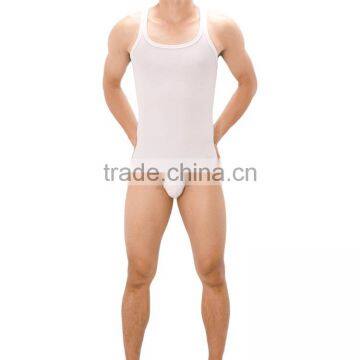 New Arrival 2014 Men Slim Stringer Vest 100% Cotton Square Collar SU15003 photo-2