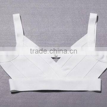 In Stock 2 Pieces Set 2015 New Fashion Bodycon HL Bandage Dress With Sexy Cut Out Crop Top photo-4