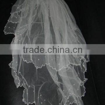Lace Trim Wedding Veil