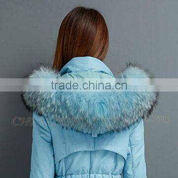 CX-A-01B Rabbit Fur Coat With Fox Fur Trim photo-4