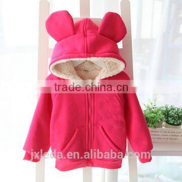 2016new Girls Fashion Solid Thicken Zipper Sweatshirts photo-2