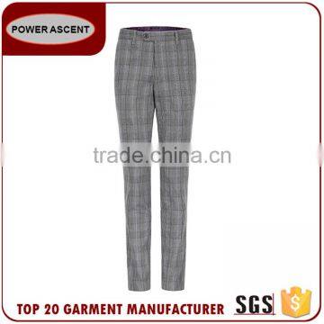 New Product Checked 2 Button Polyester Viscose Business Men'S Fashion Simple Suit Designs photo-6