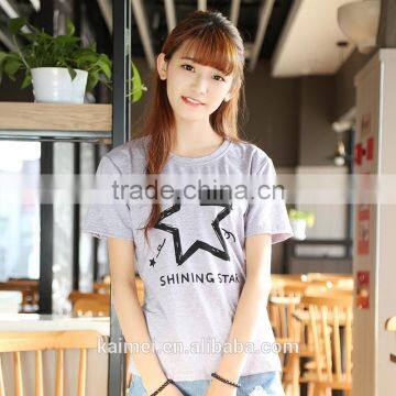 2017 OEM Anti-Wrinkle Unique Design Amazing Quality Hot-selling Best Choice Short Sleeve Casual T-shirt Manufacture TC(70/30) photo-2