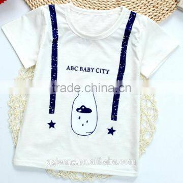 Summer Children Clothing Girls Cartoon Short Sleeve Tops Tee ABC Baby Printing Kid Cotton T-shirt photo-3