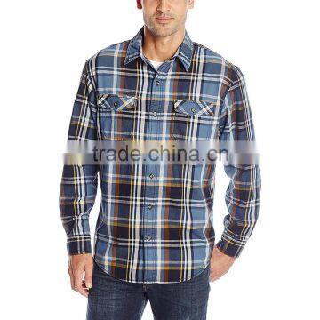 New Long Sleeved Men's Flannel Plaid Shirts 2016 Winter photo-5