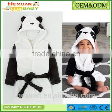 China Wholesale Children Fleece Bath Robe With Animal Hood photo-2