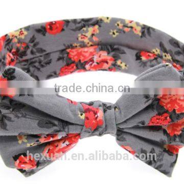 Kids Girls Bow Hairband Turban Knot Rabbit Ear Headband Cotton Headwear photo-3
