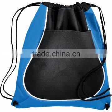 Coil Drawstring Backpack - Has an Open Main Compartment, Which Cinches at the Top, Open Front Pocket and Comes With Your Logo. photo-6