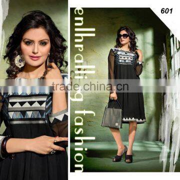 Designer Georgette Long Kurtis