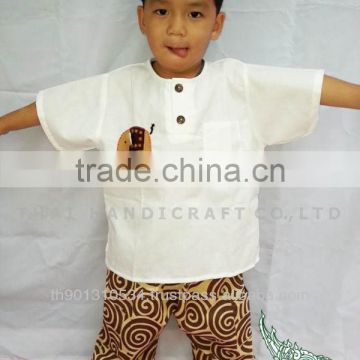 Thai Boy cotton children's clothing elephant design