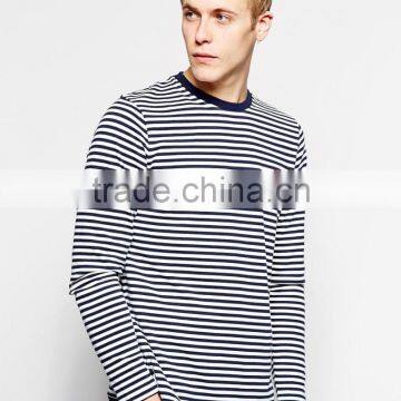 T-Shirt With Breton Stripe in Long Sleeves China Products photo-2