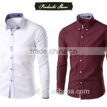 Fashion New Style Fine Brush Cotton Men Cotton Shirt With Price photo-2