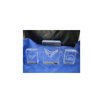 3d laser engraving crystal for business gifts