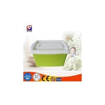 stackable storage plastic box with lid for logistics transportion