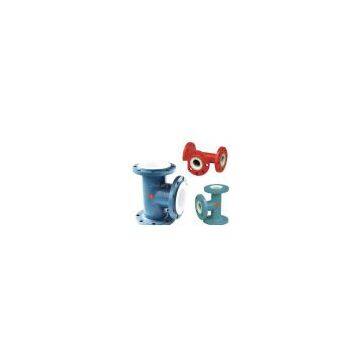 PTFE lined flanged Tee