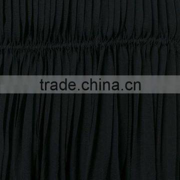 Custom Women 100% Silk Black Pleated Skirts,Fashion Summer Clothes Silk Pleated Skirts For Women photo-6