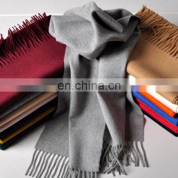 2017 Wholesale Solid Color 100% Cashmere Scarf For Women photo-3