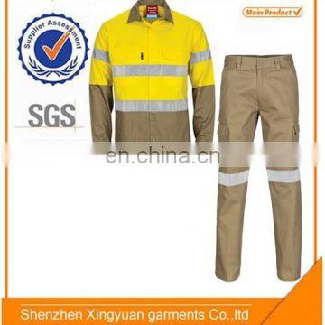 Man shirt and pants Flame retardant working safety suit wokwear