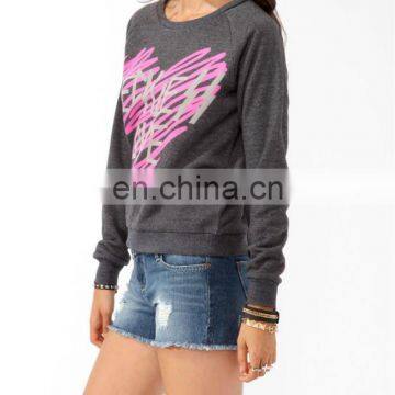 CHEFON Reckless Love Cozy Fleece Knit Heathered Pullover CH0049 photo-2