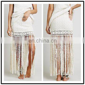 2015 Australia Traditional Clothing Summer Lace Long Fringe Sexy Women 100% Cotton Long Skirts NT6416