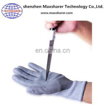 PU coating safety gloves cut resistant working gloves