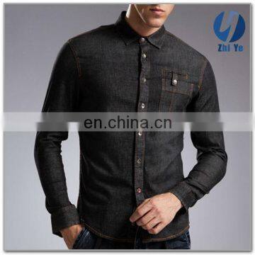 in Stock Items Latest Fashion Mens Denim Shirts photo-3