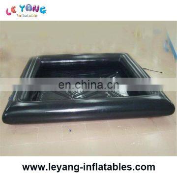 Black color rectangle shape inflatable adult swimming pool for sell with good quality