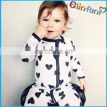 New born Baby Clothing Baby Organic Cotton Printed Romper Infant Jumpsuit