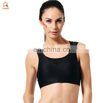 GAEANER breathable blank fitness yoga gym black compression women running strappy bamboo hot sexy custom ladies sports bras