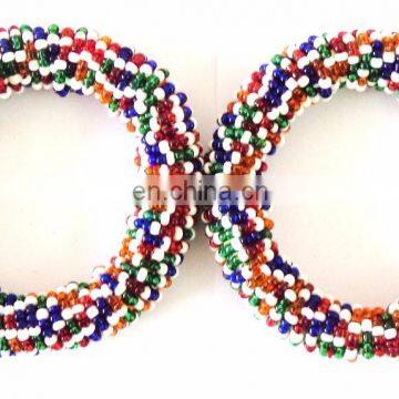 Tribal Bangles-Pearl Beaded Bangles-Fashion Wear Pearl Bracelet-Beach Wear Bangles-traditional Pearl Beaded Bangles photo-6