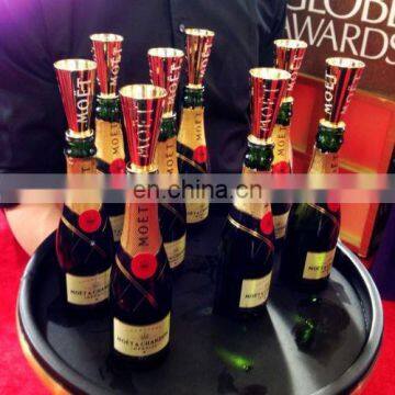 Golden mini Moet sipper champagne