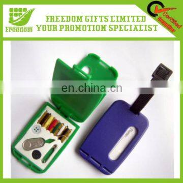 Logo Printed Promotional Laggage Tag With Sewing Set