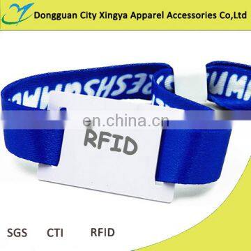 woven rfid wristband with rfid small tag RFID band