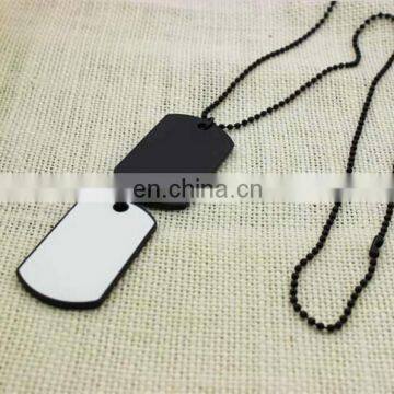 Custom Etching Logo Aluminum Dog Tag Anodized Aluminum Dog Pet Tag Chain