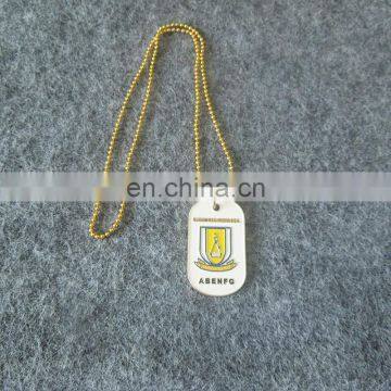 soft enamel personalized logo souvenir metal necklace