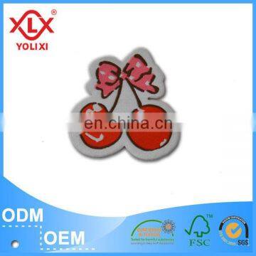 Environmental friendly woven badge for clothing